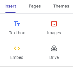 Adding a Google Sites Embed